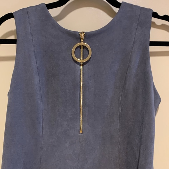 DKNY Gray Faux Suede Dress - Picture 2 of 16